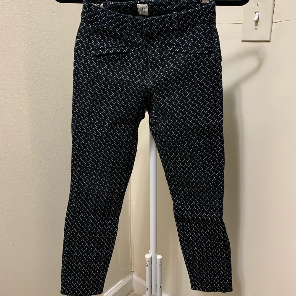 GAP black pattern ankle tight pants - 00Regular